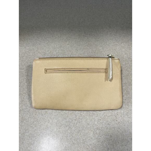 Elliott Lucca Envelope Clutch Wallet Turn Lock Purse Pebbled Color Block Leather - Picture 2 of 12